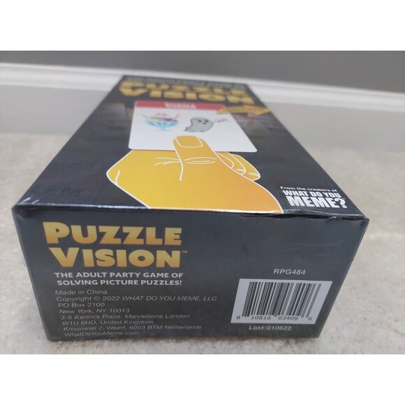 Puzzle Vision Adult Card Party Game of Solving Picture Puzzles What Do You Meme - Picture 3 of 3
